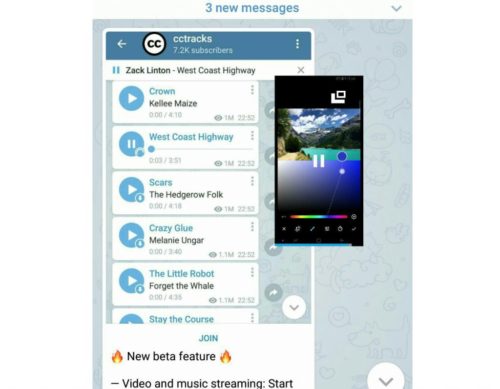 Play Floating Video in Telegram